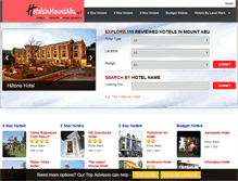 Tablet Screenshot of hotelsinmountabu.net